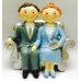 Figura para bodas de plata GRABADA muñeco pastel 25 aniversario